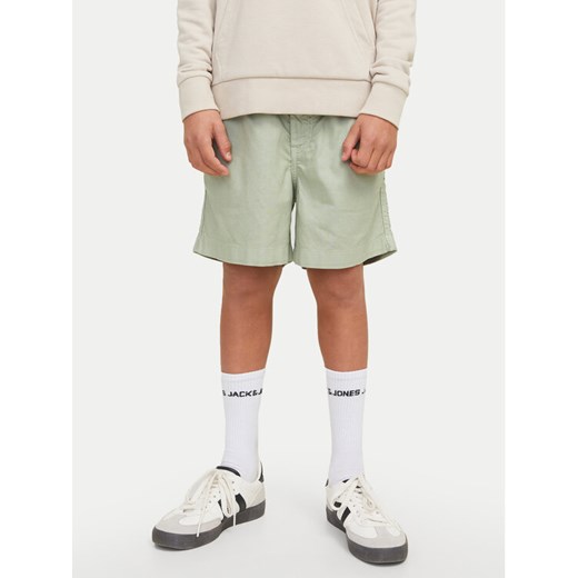 Jack&Jones Junior Szorty materiałowe Jaiden 12275023 Szary Loose Fit ze sklepu MODIVO w kategorii Spodenki chłopięce - zdjęcie 182636993