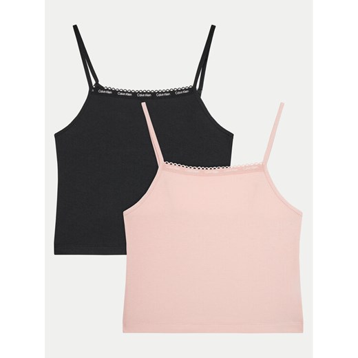 Calvin Klein Underwear Komplet 2 topów G80G800720 Kolorowy Slim Fit ze sklepu MODIVO w kategorii Bluzki dziewczęce - zdjęcie 182637030