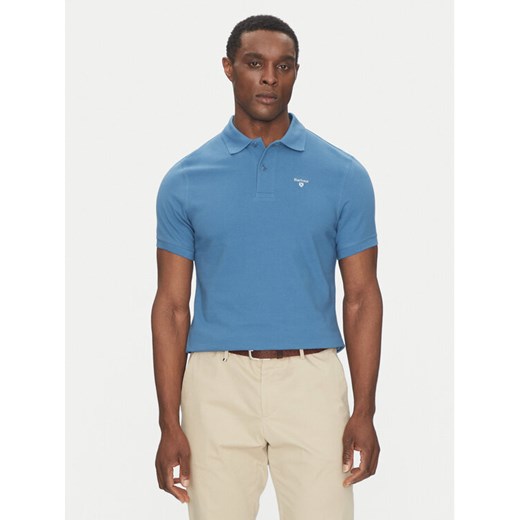 Barbour Polo Original Sports MML0358BU67 Niebieski Tailored Fit ze sklepu MODIVO w kategorii T-shirty męskie - zdjęcie 182637081