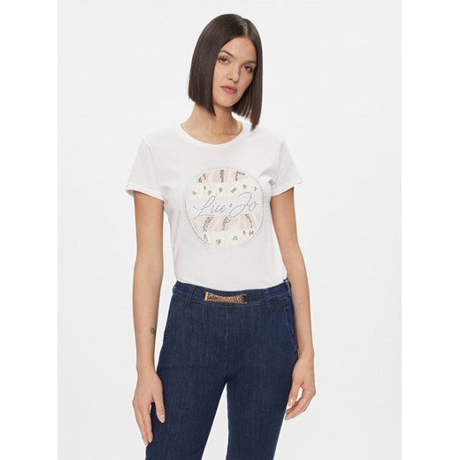 Liu Jo T-Shirt WA4108 JS923 Biały Regular Fit ze sklepu MODIVO w kategorii Bluzki damskie - zdjęcie 182637124