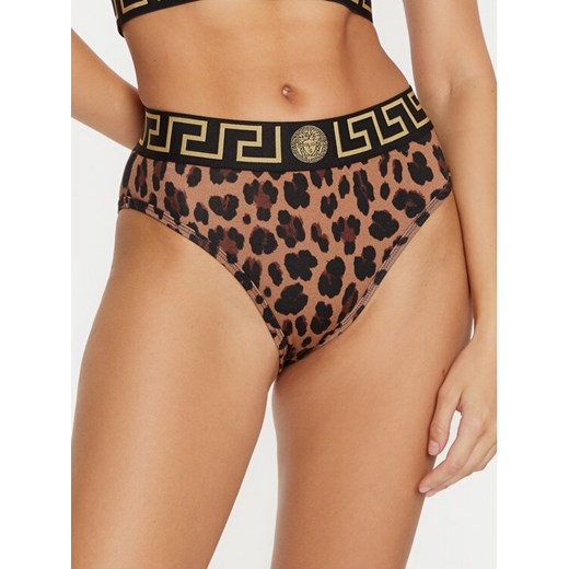 Versace Figi klasyczne z wysokim stanem AUD01050 1A12311 Brązowy ze sklepu MODIVO w kategorii Majtki damskie - zdjęcie 182637162