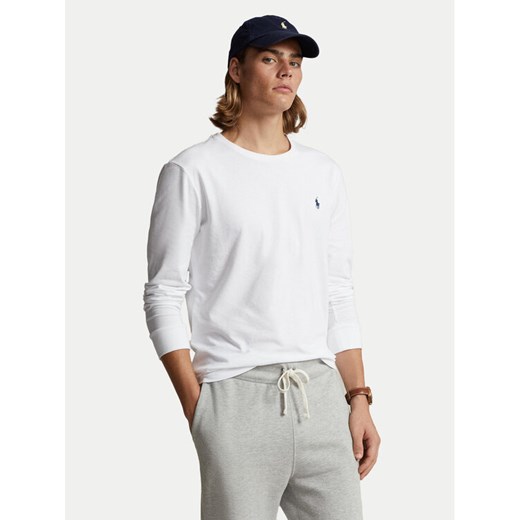 Polo Ralph Lauren Longsleeve Classics 710671468004 Biały Custom Slim Fit ze sklepu MODIVO w kategorii T-shirty męskie - zdjęcie 182637163