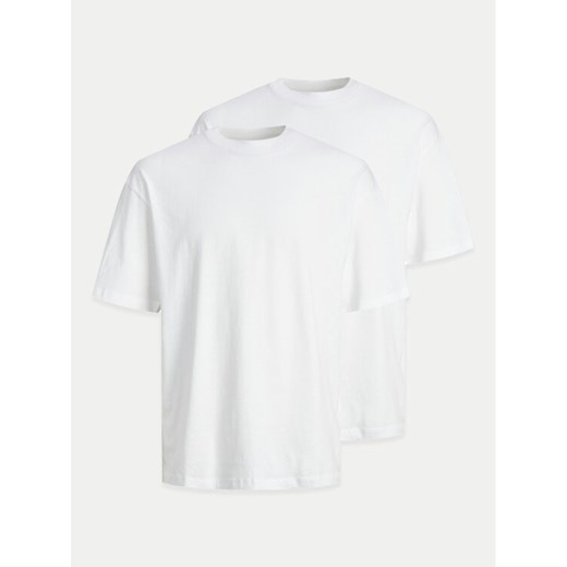 Jack&Jones Komplet 2 t-shirtów Bradley 12264845 Biały Wide Fit ze sklepu MODIVO w kategorii T-shirty męskie - zdjęcie 182637192