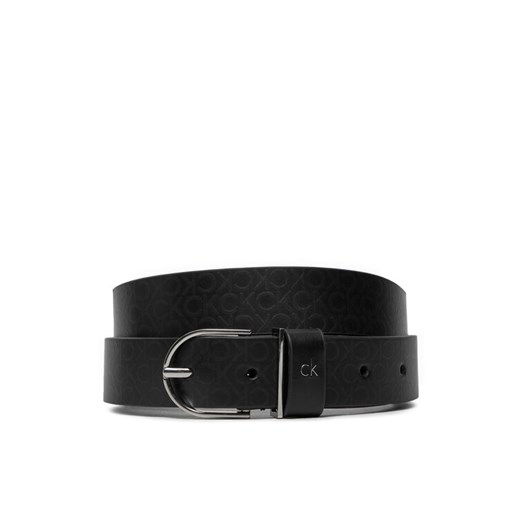 Calvin Klein Pasek Damski Ck Metal Loop Rnd Bckle 3.0_Mono K60K612860 Czarny ze sklepu MODIVO w kategorii Paski damskie - zdjęcie 182637204