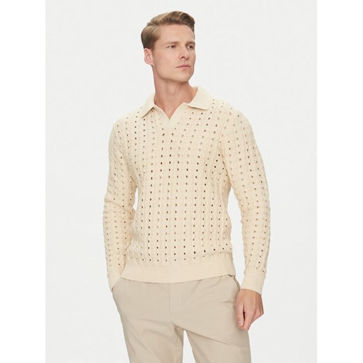 Marciano Guess Sweter 5GHR18 5864Z Beżowy Regular Fit ze sklepu MODIVO w kategorii Swetry męskie - zdjęcie 182637213