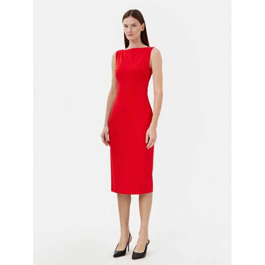 Calvin Klein Sukienka koktajlowa K20K208140 Czerwony Slim Fit ze sklepu MODIVO w kategorii Sukienki - zdjęcie 182637273