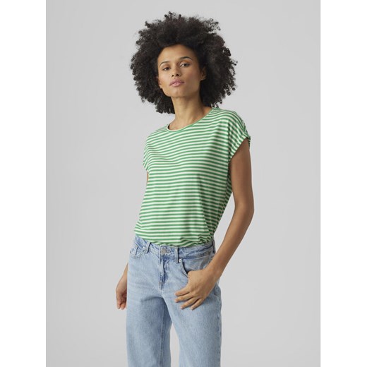Vero Moda T-Shirt Ava 10284469 Zielony Regular Fit ze sklepu MODIVO w kategorii Bluzki damskie - zdjęcie 182637312