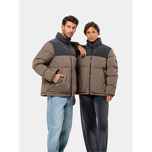 Jack Wolfskin Kurtka puchowa Dellbrueck Jkt 1207561 Brązowy Regular Fit ze sklepu MODIVO w kategorii Kurtki damskie - zdjęcie 182637374