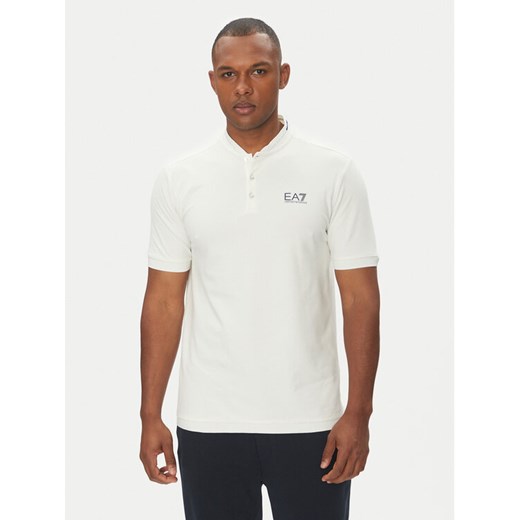 EA7 Emporio Armani Polo 7M000183 AF13511 U0005 Biały Regular Fit ze sklepu MODIVO w kategorii T-shirty męskie - zdjęcie 182637402