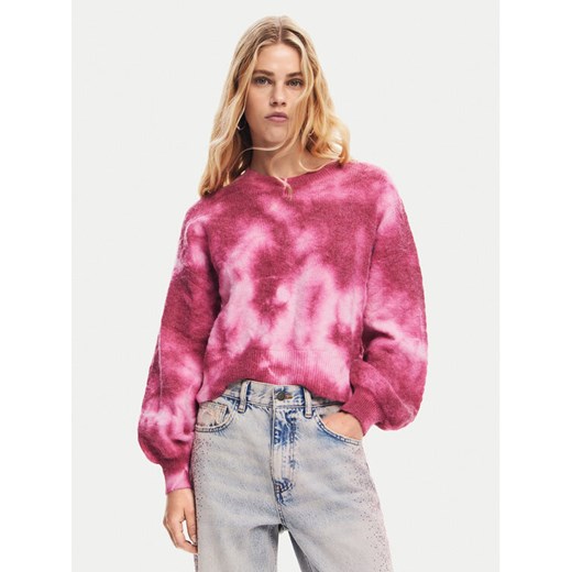 Desigual Sweter Victoria 24WWJF17 Różowy Relaxed Fit ze sklepu MODIVO w kategorii Swetry damskie - zdjęcie 182637420