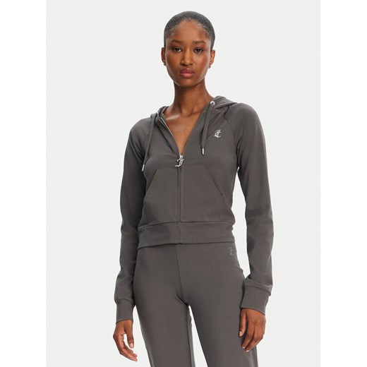 Juicy Couture Bluza Ola JCWAS125310 Szary Slim Fit ze sklepu MODIVO w kategorii Bluzy damskie - zdjęcie 182637460