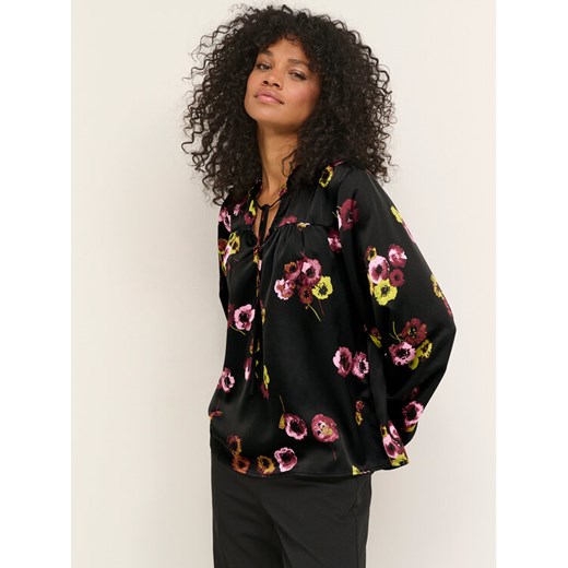 Kaffe Bluzka Donna 10507156 Czarny Relaxed Fit ze sklepu MODIVO w kategorii Bluzki damskie - zdjęcie 182637513