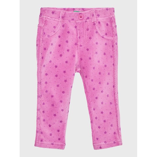 United Colors Of Benetton Spodnie materiałowe 4T5XGE00K Różowy Regular Fit ze sklepu MODIVO w kategorii Spodnie dziewczęce - zdjęcie 182637544