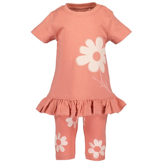 Blue Seven Komplet tunika i legginsy 914516 X Różowy ze sklepu MODIVO w kategorii Komplety niemowlęce - zdjęcie 182637552