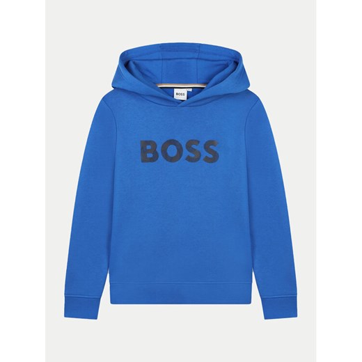 Boss Bluza J51189 S Niebieski Regular Fit ze sklepu MODIVO w kategorii Bluzy chłopięce - zdjęcie 182637560