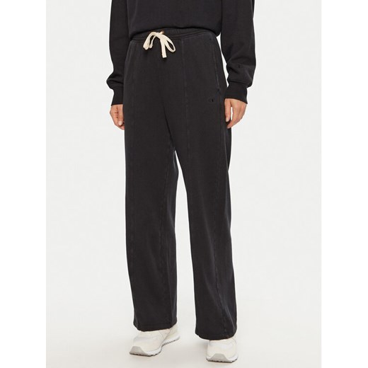 Champion Spodnie dresowe 117638 Czarny Wide Leg ze sklepu MODIVO w kategorii Spodnie damskie - zdjęcie 182637562