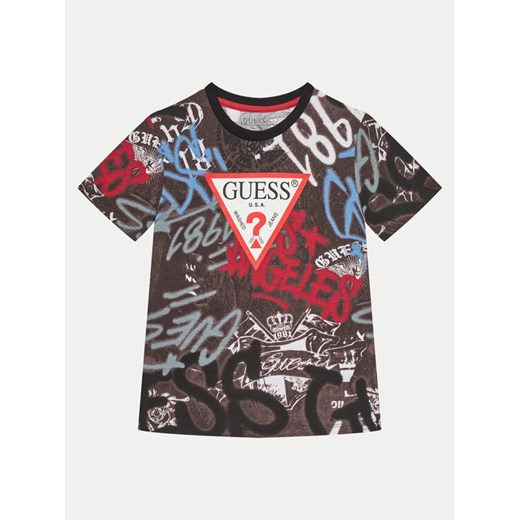 Guess T-Shirt L5RI05 K8HM4 Kolorowy Regular Fit ze sklepu MODIVO w kategorii T-shirty chłopięce - zdjęcie 182637613