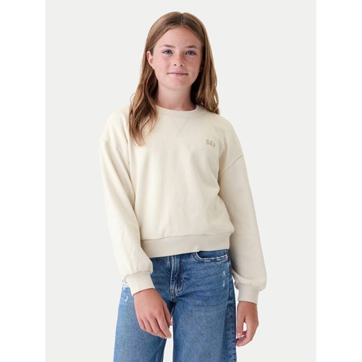Gap Bluza 499111-01 Beżowy Regular Fit ze sklepu MODIVO w kategorii Bluzy dziewczęce - zdjęcie 182637620
