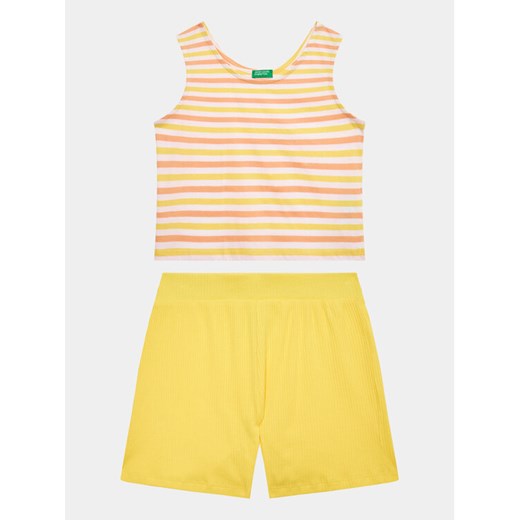United Colors Of Benetton Komplet top i spodenki 3NVVCK008 Kolorowy Regular Fit ze sklepu MODIVO w kategorii Komplety dziewczęce - zdjęcie 182637622