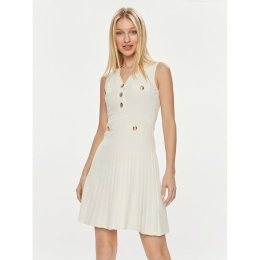 Marciano Guess Sukienka dzianinowa 4GGK00 5808Z Beżowy A-Line Fit ze sklepu MODIVO w kategorii Sukienki - zdjęcie 182637632