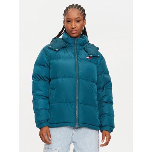 Tommy Jeans Kurtka puchowa Alaska DW0DW18610 Zielony Regular Fit ze sklepu MODIVO w kategorii Kurtki damskie - zdjęcie 182637722