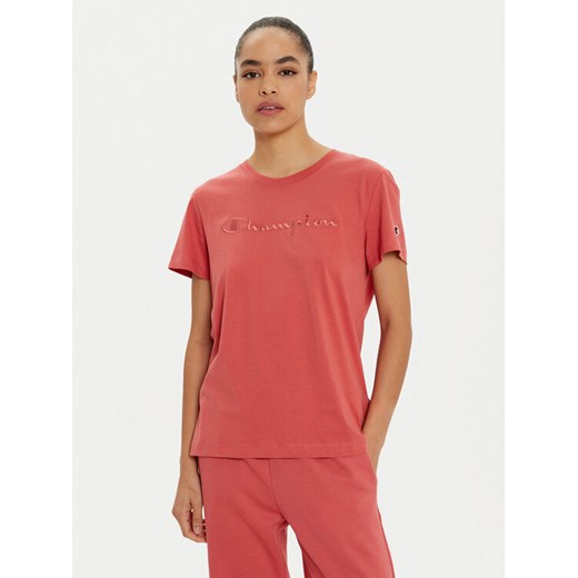 Champion T-Shirt 117650 Czerwony Slim Fit ze sklepu MODIVO w kategorii Bluzki damskie - zdjęcie 182637732