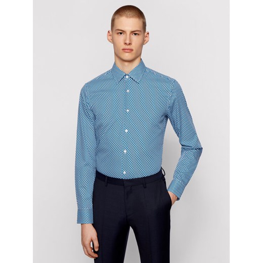 Boss Koszula Jango 50451566 Niebieski Slim Fit ze sklepu MODIVO w kategorii Koszule męskie - zdjęcie 182637743