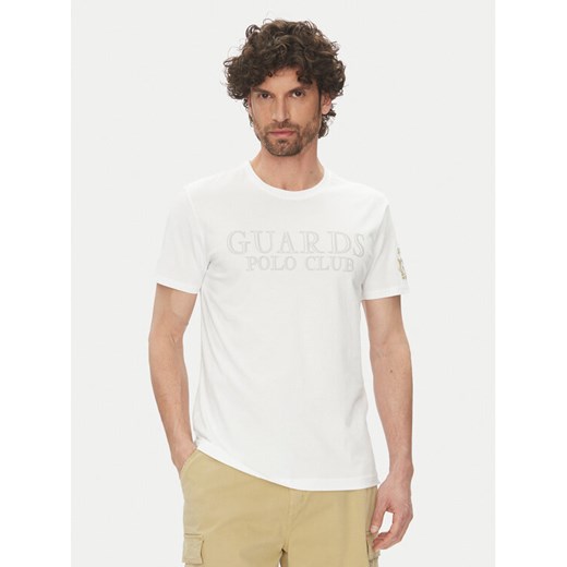 La Martina T-Shirt Anselm MARG31 JS206 Biały Regular Fit ze sklepu MODIVO w kategorii T-shirty męskie - zdjęcie 182637762