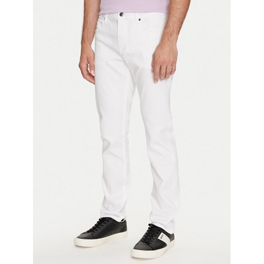Boss Jeansy Delaware3-1 50514321 Biały Slim Fit ze sklepu MODIVO w kategorii Jeansy męskie - zdjęcie 182637881
