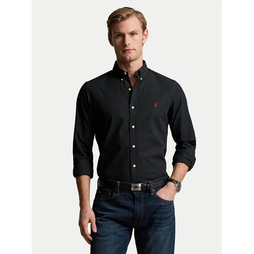Polo Ralph Lauren Koszula 710928254006 Czarny Slim Fit ze sklepu MODIVO w kategorii Koszule męskie - zdjęcie 182637954