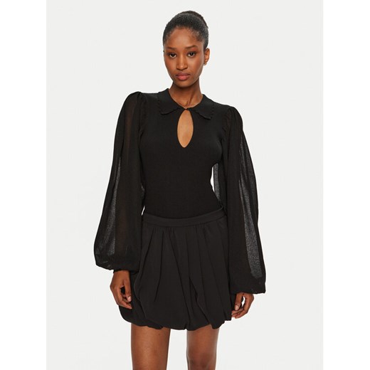 Munthe Bluzka 244160424471 Czarny Regular Fit ze sklepu MODIVO w kategorii Bluzki damskie - zdjęcie 182637961