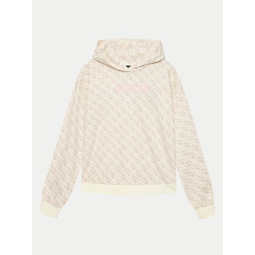 Guess Bluza J4YQ00 KA6R4 Beżowy Regular Fit ze sklepu MODIVO w kategorii Bluzy chłopięce - zdjęcie 182638002