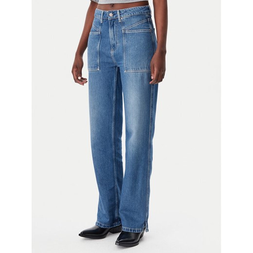 BOSS Jeansy 50529919 Niebieski Straight Fit ze sklepu MODIVO w kategorii Jeansy damskie - zdjęcie 182638004