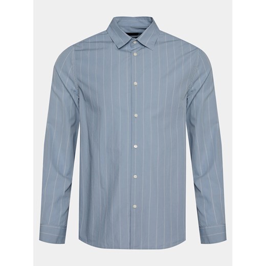 Sisley Koszula 5B8SSQ03A Niebieski Regular Fit ze sklepu MODIVO w kategorii Koszule męskie - zdjęcie 182638030