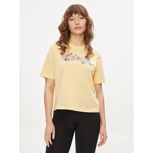 Columbia T-Shirt North Cascades™ 1992085 Żółty Relaxed Fit ze sklepu MODIVO w kategorii Bluzki damskie - zdjęcie 182638052