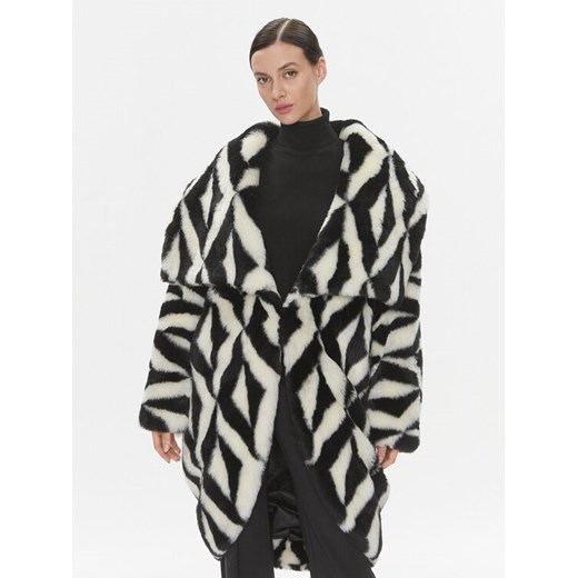 Elisabetta Franchi Kożuch CP-49A-37E2-V940 Kolorowy Regular Fit ze sklepu MODIVO w kategorii Kożuchy - zdjęcie 182638061