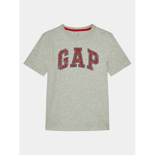 Gap T-Shirt 473269-01 Szary Regular Fit ze sklepu MODIVO w kategorii T-shirty chłopięce - zdjęcie 182638073
