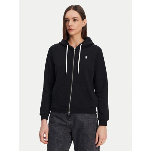 Polo Ralph Lauren Bluza 211943008003 Czarny Relaxed Fit ze sklepu MODIVO w kategorii Bluzy damskie - zdjęcie 182638093
