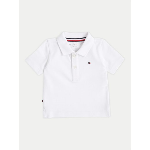 Tommy Hilfiger Polo Essential KN0KN02030 Biały Regular Fit ze sklepu MODIVO w kategorii Koszulki niemowlęce - zdjęcie 182638113