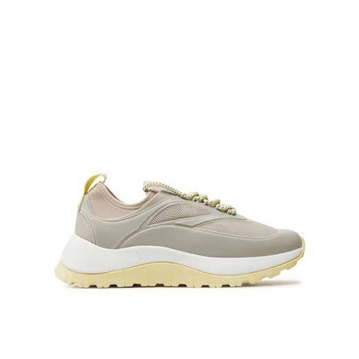 Calvin Klein Sneakersy Runner Lace Up Caging HW0HW01900 Beżowy Calvin Klein 41 MODIVO