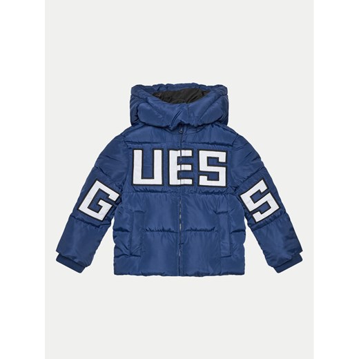 Guess Kurtka puchowa N4BL04 WB240 Granatowy Regular Fit ze sklepu MODIVO w kategorii Kurtki chłopięce - zdjęcie 182638123