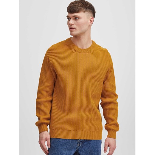Solid Sweter 21107897 Żółty Regular Fit ze sklepu MODIVO w kategorii Swetry męskie - zdjęcie 182638143