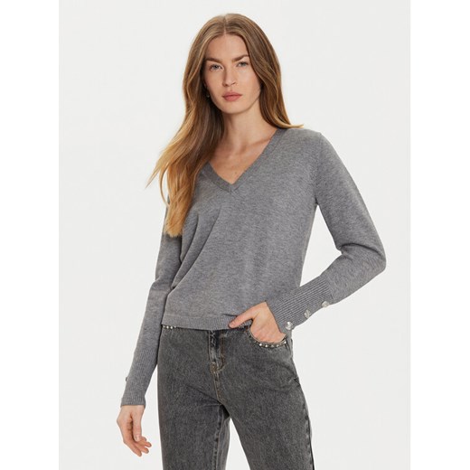 Morgan Sweter 242-MGOLD Szary Regular Fit ze sklepu MODIVO w kategorii Swetry damskie - zdjęcie 182638190