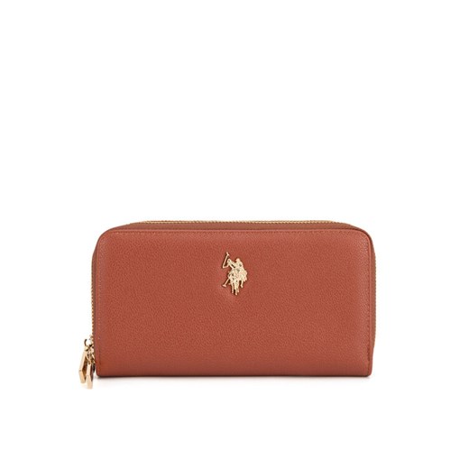 U.S. Polo Assn. Portfel BIUXT8382WVP Brązowy ze sklepu MODIVO w kategorii Portfele damskie - zdjęcie 182638271
