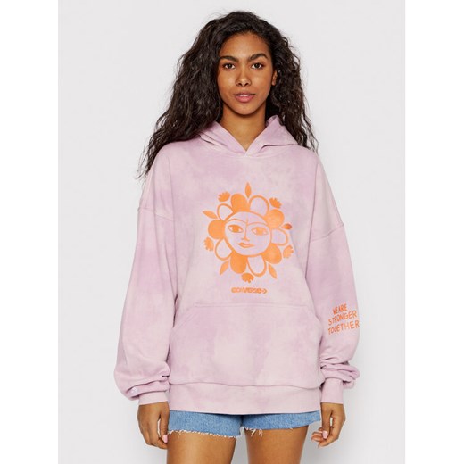 Converse Bluza History Month 10024265-A02 Różowy Oversize ze sklepu MODIVO w kategorii Bluzy damskie - zdjęcie 182638282