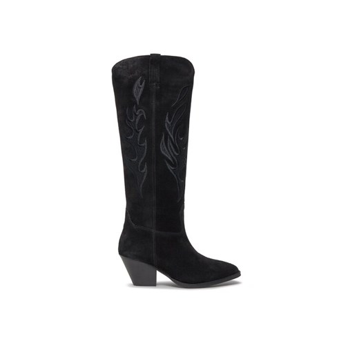 Bronx Kowbojki High boots 14297-C Czarny ze sklepu MODIVO w kategorii Kozaki damskie - zdjęcie 182638311