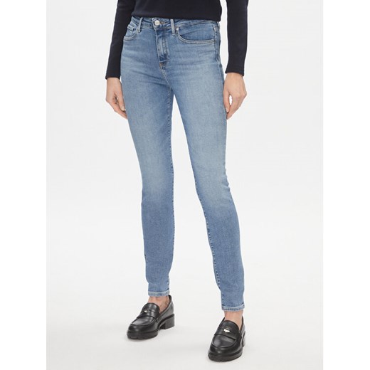 Tommy Hilfiger Jeansy Th Flex Como Skinny Rw Mel WW0WW40633 Niebieski Skinny Fit ze sklepu MODIVO w kategorii Jeansy damskie - zdjęcie 182638323