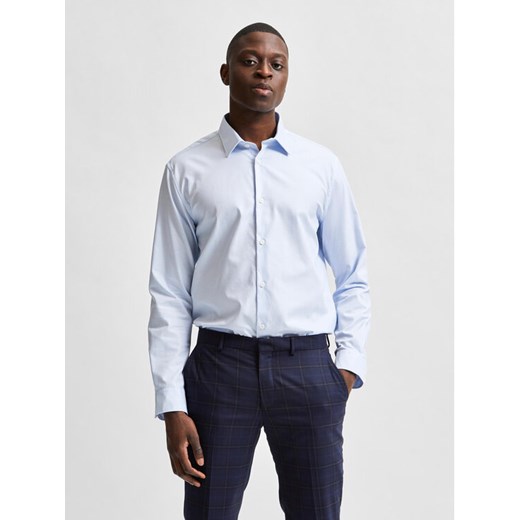 Selected Homme Koszula 16080200 Błękitny Slim Fit ze sklepu MODIVO w kategorii Koszule męskie - zdjęcie 182638324