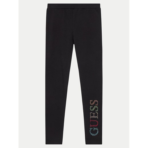 Guess Legginsy J4GB10 J1314 Czarny Regular Fit ze sklepu MODIVO w kategorii Spodnie dziewczęce - zdjęcie 182638334