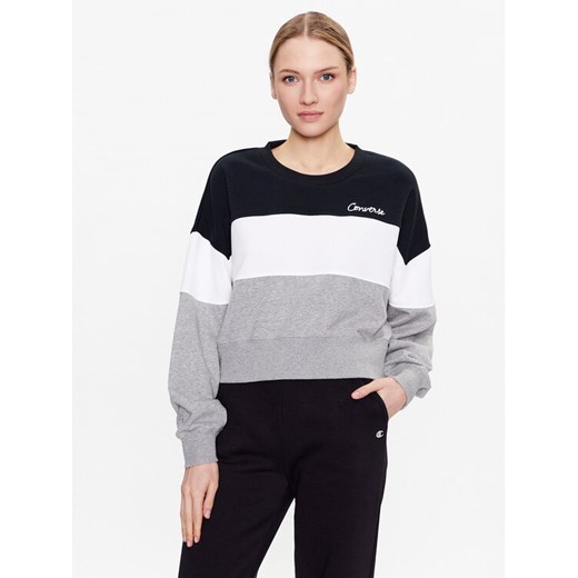 Converse Bluza Color Block Chainstitch 10024524-A04 Kolorowy Classic Fit ze sklepu MODIVO w kategorii Bluzy damskie - zdjęcie 182638350